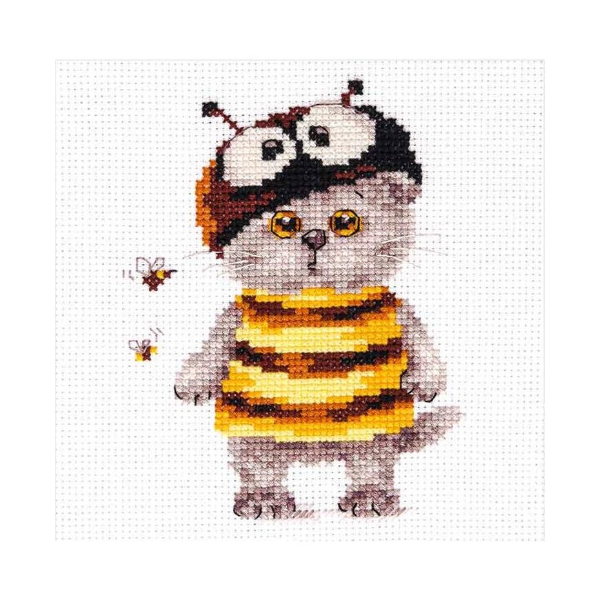 Beldizart Cross stitch kit "Cat Basik. Bee" S0-229