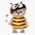 Beldizart Cross stitch kit "Cat Basik. Bee" S0-229