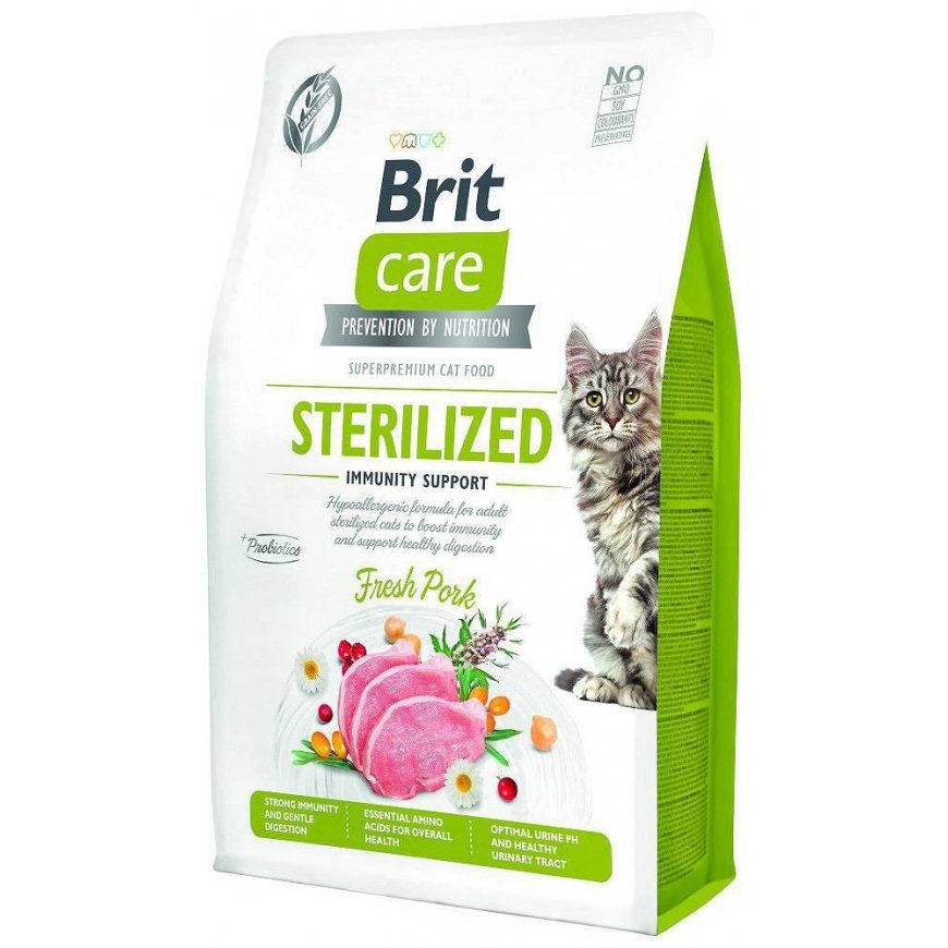 BRIT Care Grain-Free Sterilized Immunity - sausā kaķu barība - 7 kg