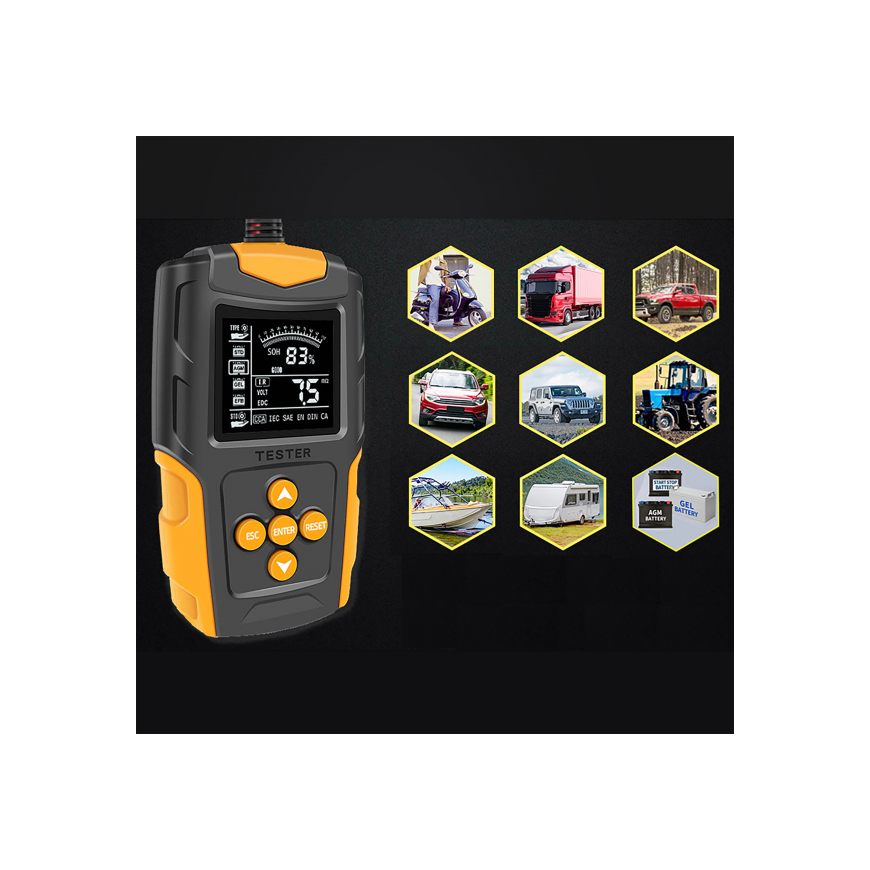 Inne Digital battery tester 12/24V – 5