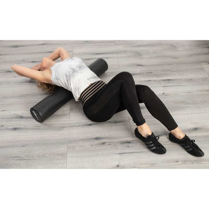 Enero Training roller EB Fit, Black, 15x90cm, 465g – 2