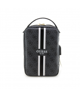 Dėklas Guess PU 4G Printed Stripes Travel Universal Bag Juodas