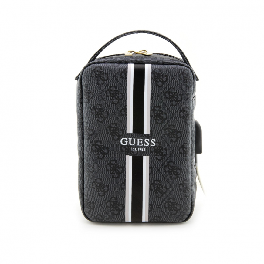 Case Guess PU 4G Printed Stripes Travel Universal Bag Black