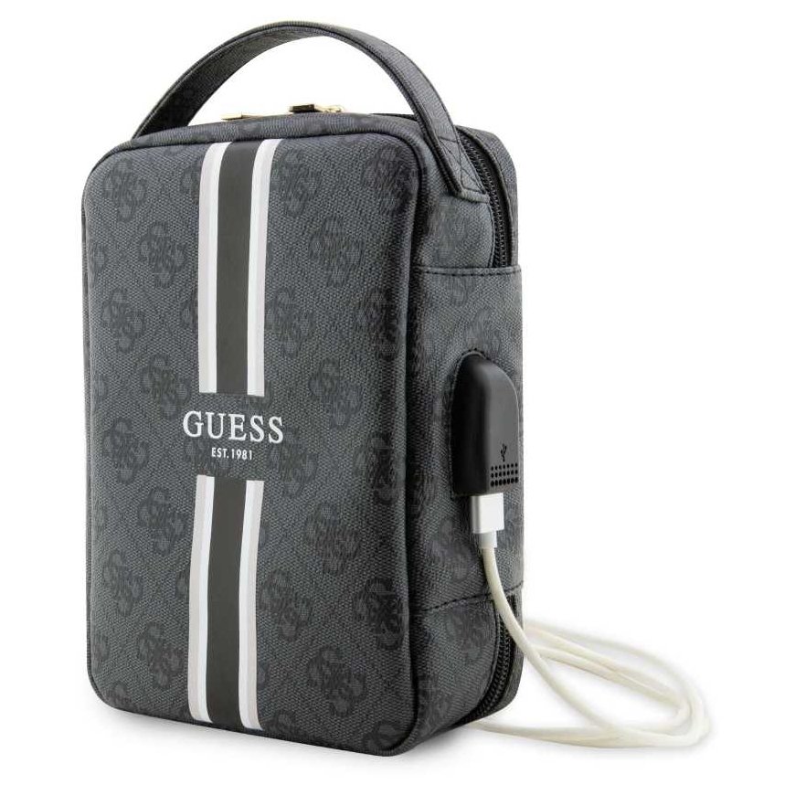 Dėklas Guess PU 4G Printed Stripes Travel Universal Bag Juodas – 5