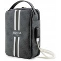 Dėklas Guess PU 4G Printed Stripes Travel Universal Bag Juodas