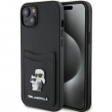 Dėklas Karl Lagerfeld KLHCP15SSAPKCNPK iPhone 15 6.1" juoda|juodas hardcase Saffiano Cardslot Karl&Choupette Metal Pin Dėklas Karl Lagerfeld KLHCP15SSAPKCNPK iPhone 15 6.1" juoda|juodas hardcase Saffiano Cardslot Karl&Choupette Metal Pin