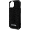 Dėklas Karl Lagerfeld Rhinestone Plate Metal Logo Case for iPhone 15 Juodas Dėklas Karl Lagerfeld Rhinestone Plate Metal Logo Case for iPhone 15 Juodas