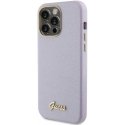 Guess PU Glitter Full Wrap Case for iPhone 15 Pro Max Lilac