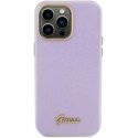 Guess PU Glitter Full Wrap Case for iPhone 15 Pro Max Lilac