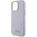 Guess PU Glitter Full Wrap Case for iPhone 15 Pro Max Lilac