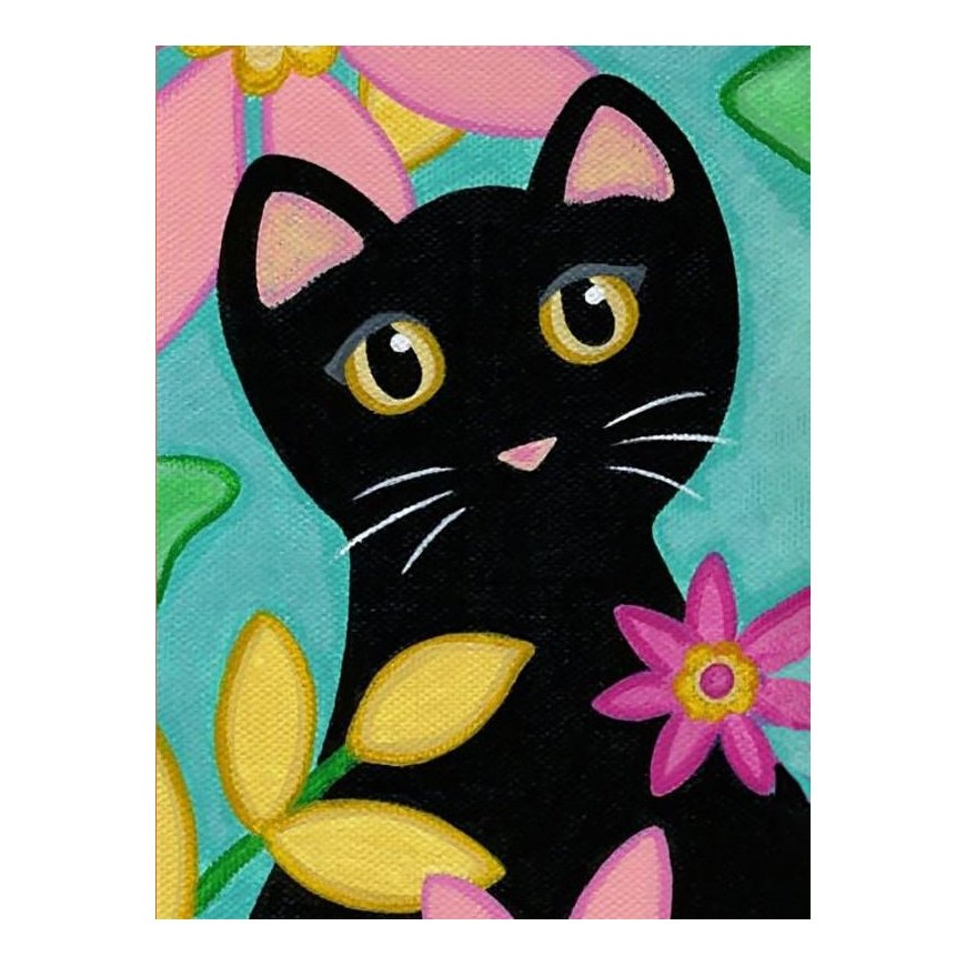 Beldizart Kitty ir gėlės 15*20 cm WD2359