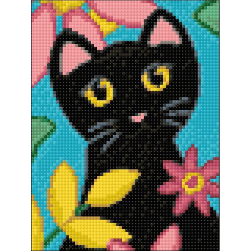 Beldizart Kitty and flowers 15*20 cm WD2359 – 2