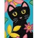 Beldizart Kitty ir gėlės 15*20 cm WD2359 Beldizart Kitty ir gėlės 15*20 cm WD2359
