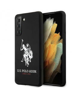 Dėklas Us Polo Assn US Polo USHCS21SSLHRBK S21 G991 juoda/juodas silikoninis logotipas