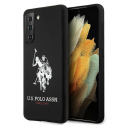 Case Us Polo Assn US Polo USHCS21SSLHRBK S21 G991 Black/Black Silicone Logo