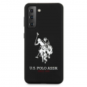 Case Us Polo Assn US Polo USHCS21SSLHRBK S21 G991 Black/Black Silicone Logo