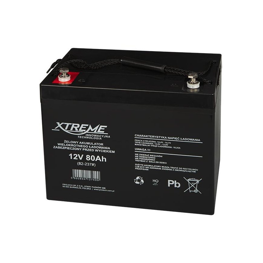 Blow Gel battery 12V 80Ah XTREME
