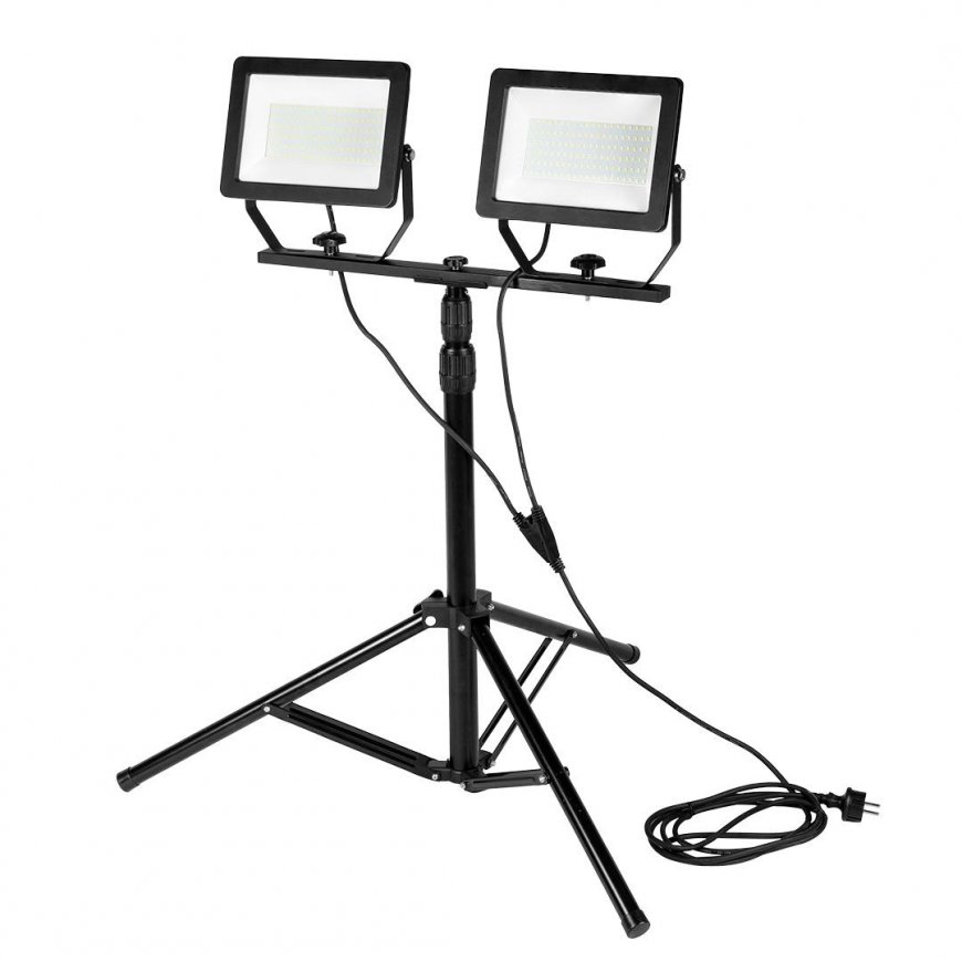 Neo Double spotlight 2x100W SMD LED 2x8500lm on a 1.8m stand