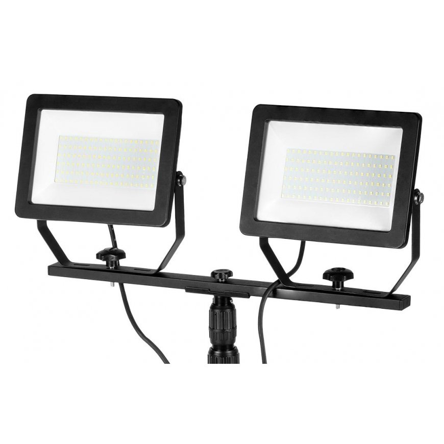 Neo Double spotlight 2x100W SMD LED 2x8500lm on a 1.8m stand – 2