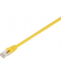 Fuj:tech CAT6A S/FTP network cable, 0.25 m, yellow