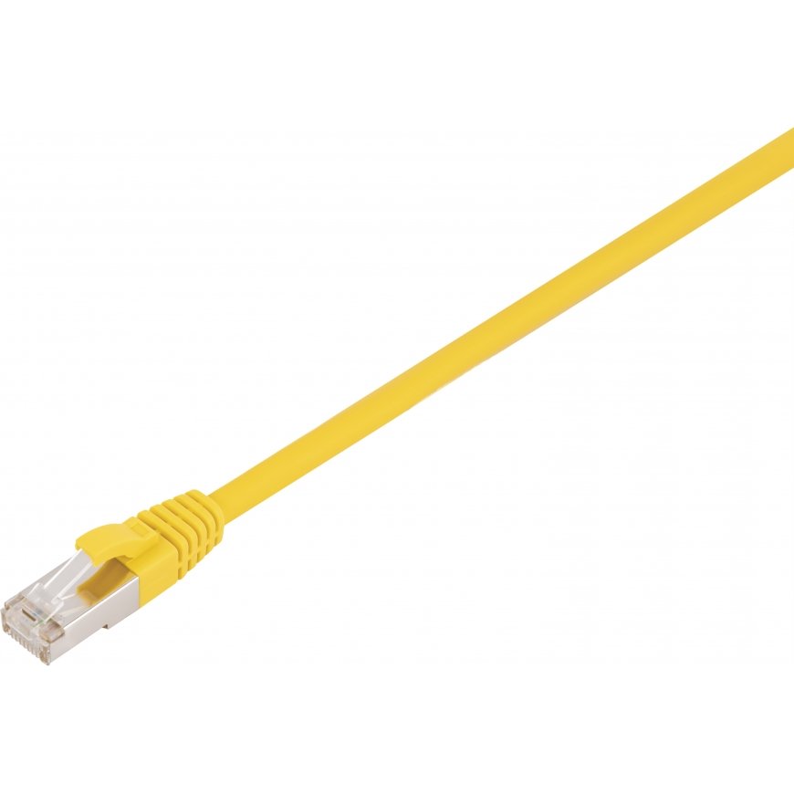 Fuj:tech CAT6A S/FTP -verkkokaapeli, 0.25 m, keltainen