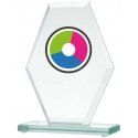 Detail LuxorJet color printing glass trophy Detail LuxorJet color printing glass trophy