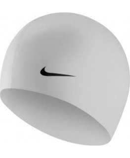 White Nike Os Solid swimming cap 93060-100