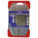 Grąžtas Tivoly Metalo grąžtų rinkinys HSCOB pilnai šlifuoti Clipster PRO 10vnt Ø1-10mm 5% kobalto Grąžtas Tivoly Metalo grąžtų rinkinys HSCOB pilnai šlifuoti Clipster PRO 10vnt Ø1-10mm 5% kobalto