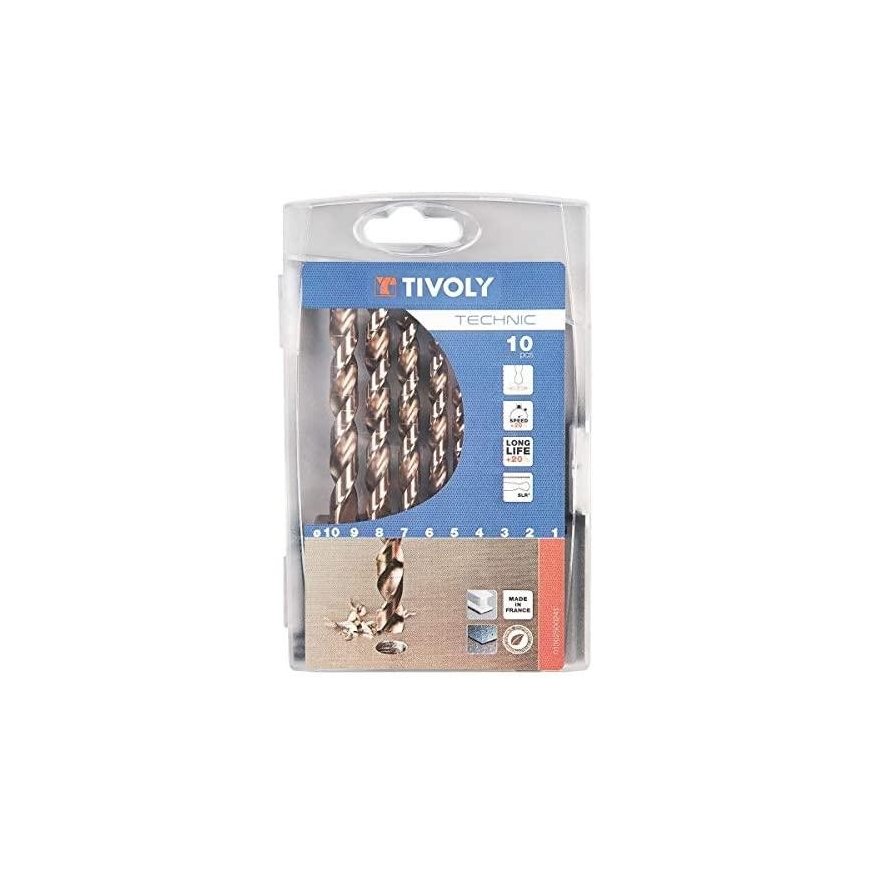 Drilled Tivoli Metal drill set HSCOB fully ground Clipster PRO 10pcs Ø1-10mm 5% cobalt – 4