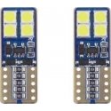 AMiO LED CANBUS 8SMD 2835 T10e (W5W) White 12V/24V AMiO LED CANBUS 8SMD 2835 T10e (W5W) White 12V/24V