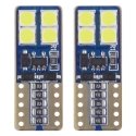 AMiO LED CANBUS 8SMD 2835 T10e (W5W) White 12V/24V AMiO LED CANBUS 8SMD 2835 T10e (W5W) White 12V/24V