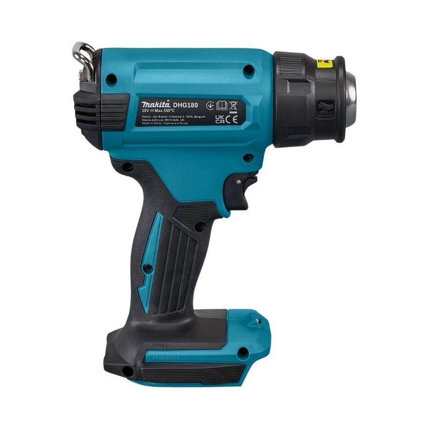 akumuliatorinė, opalarka su końcówkami, 18V Li-Ion, Makita [DHG180ZK] – 3