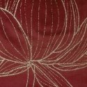 Eurofirany BLINK / 12 Velvet table runner with a large lotus flower pattern, 35X220 cm, color: brick
