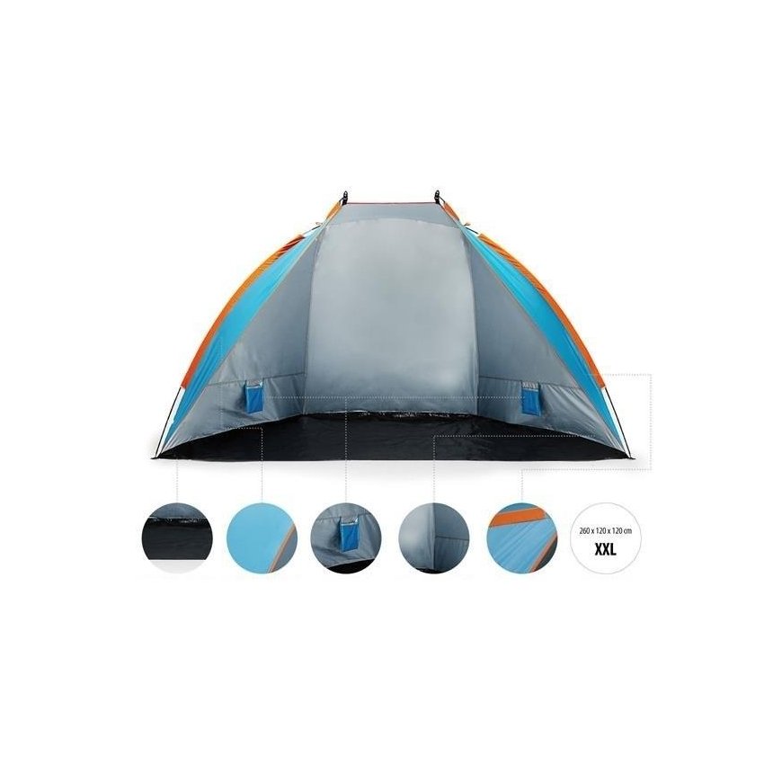 Beach tent Nils Camp NC8030, blue, 260x120x120cm – 3