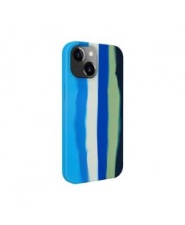 Evelatus Apple iPhone 15 Plus Silicone case Multi-Colored Blue