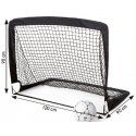 Vartai sulankstomi futbolo 120x90x90 juodas Vartai sulankstomi futbolo 120x90x90 juodas