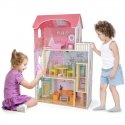 Viga Toys Large wooden 3-story dollhouse with Viga furniture