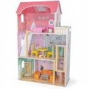 Viga Toys Large wooden 3-story dollhouse with Viga furniture