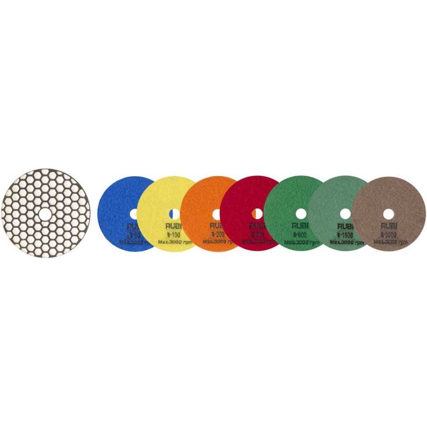 sausas poliravimo padas, grūdėtas BUFF, Rubi [62977] – 3