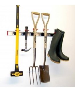 universal tool hanger, 7 handles, 4 hooks, 1 m rail, Bruns [SB 7.4.100]