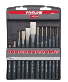 Proline Pro-Line Set of punches, chisels and dies 12 pcs. (31361)