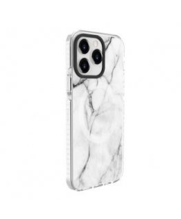 Evelatus Apple iPhone 15 Pro PC+TPU With MagSafe Customized Print Marble White