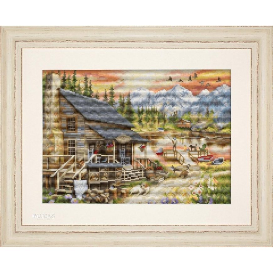 luca S Siuvinėjimo kryželiu komplektas Log Cabin General Store (mažo formato versija) 30,5x22 cm SBU5020 – 3
