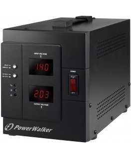 PowerWalker AVR 3000 SIV FR įtampos reguliatorius 1 AC išvestis(ys / čių) 110-280 V Juoda