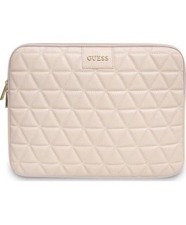 Dėklas Guess Quilted Computer Sleeve 13" rožinė