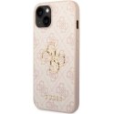 Guess Case for iPhone 15 6.1" GUHCP15S4GMGPI Pink HC PU Leather 4G Metal Logo