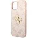 Guess Case for iPhone 15 6.1" GUHCP15S4GMGPI Pink HC PU Leather 4G Metal Logo