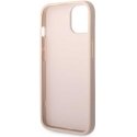Guess Case for iPhone 15 6.1" GUHCP15S4GMGPI Pink HC PU Leather 4G Metal Logo