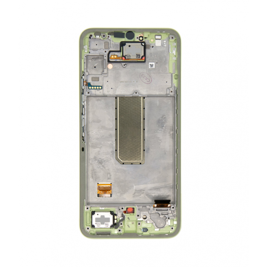 Case LCD screen + touch unit + front cover Samsung A346B Galaxy A34 5G Awesome Lime (replacement package)