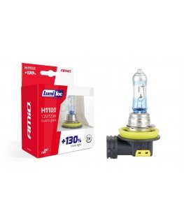Amio Halogen bulbs h11 12v 55w lumitec limited +130% duo